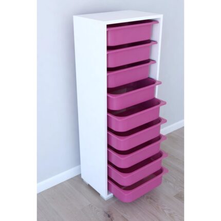Remaks 9 Sepetli Oyuncak Dolabı Çok Amaçlı Dolap - Pembe - Görsel 2