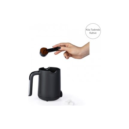 Homend Pottoman 1831H Kırmızı Türk Kahve Makinesi - Görsel 3