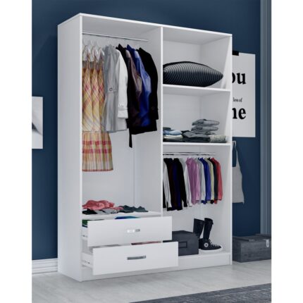 Metalia Gm 071 Novado 4 Kapılı 2 Çekmeceli Aynalı Gardrop Dolap - Görsel 3