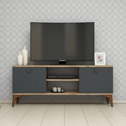 Ferniso Mobilya 120 cm Tv Ünitesi 
Çam-Antrasit