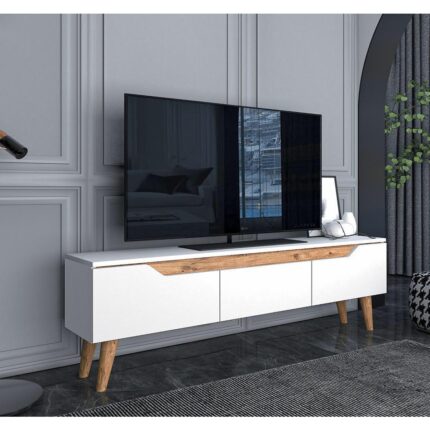 Ankara Mobilya Mana 160 cm Beyaz Tv Ünitesi - Görsel 2