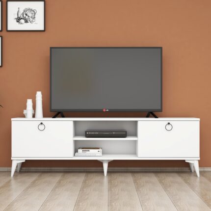 Ferniso Mobilya 160 cm Tv Ünitesi Full Beyaz - Görsel 2