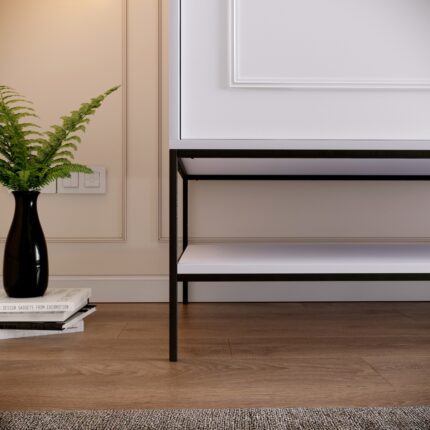 Pasific Home Martin 2 Kapaklı Sürgülü Gardırop Elbise Dolabı,190 cm, Beyaz - Görsel 2
