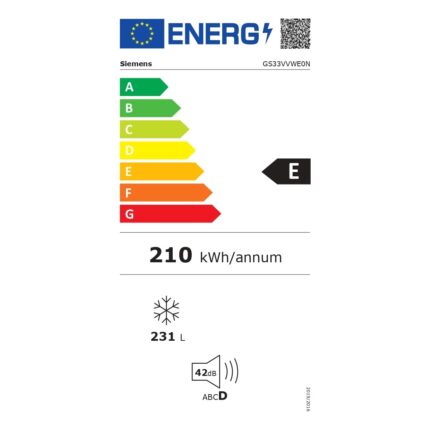 Siemens GS33VVWE0N 231 Lt 7 Çekmeceli Derin Dondurucu - Görsel 5