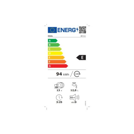 Regal Bm 411 E Enerji Sınıfı 4 Program Bulaşık Makinesi - Görsel 2