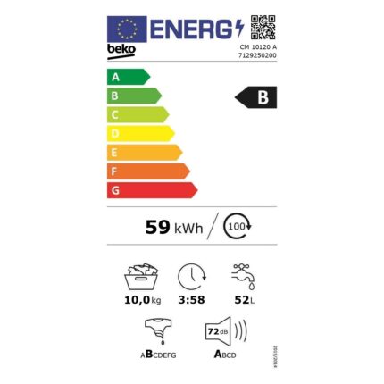 Beko CM 10120 A 10 kg 1200 Devir Çamaşır Makinesi - Görsel 4