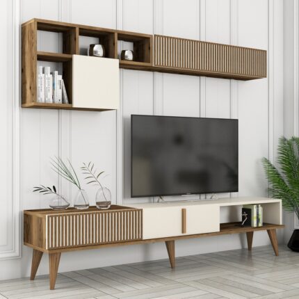 Variant Mobilya Variant Milan Tv Ünitesi - Ceviz / Krem - Görsel 4
