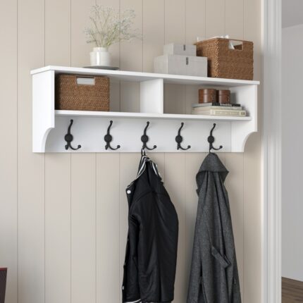 Rani P2 Modern Portmanto Duvar Askısı Beyaz Vestiyer 120 Cm