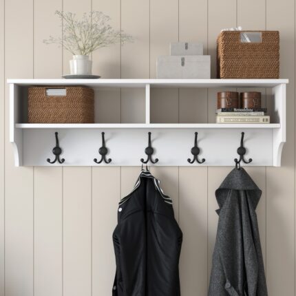 Rani P2 Modern Portmanto Duvar Askısı Beyaz Vestiyer 120 Cm - Görsel 5
