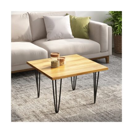 INTERBUILD REAL WOOD Acacia Fj Düz KENAR,711X711X26MM, 3'lü Paket, Altın Tik - Görsel 2