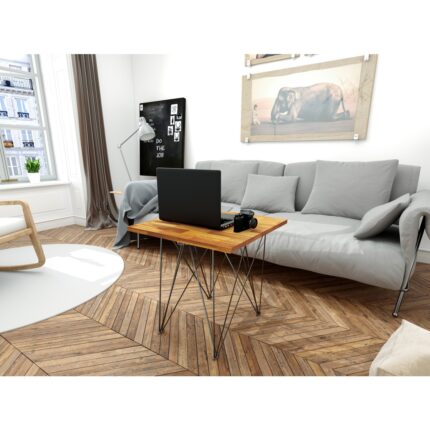 INTERBUILD REAL WOOD Acacia Fj Düz KENAR,711X711X26MM, 3'lü Paket, Altın Tik - Görsel 4