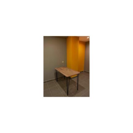 Bambeds Mobilya 60×120 Metal Ayaklı Mutfak Masası Ceviz