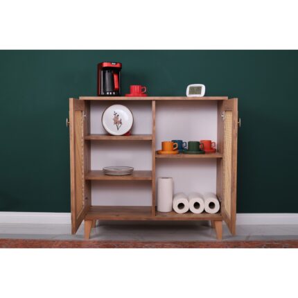 MBK Ahşap Çok Amaçlı Mutfak Dolabı MDF Malzemeden Klasik Tasarım 90x90x35 cm İki Kapaklı - Görsel 4