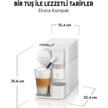 Nespresso F121 Latissima One Süt Çözümlü Kahve Makinesi,Beyaz - Görsel 3