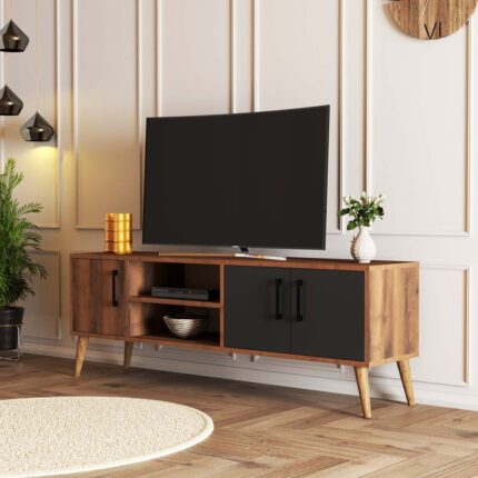 Mezza 1580 Exxen 150 cm Ahşap Ayaklı Tv Ünitesi - Görsel 3