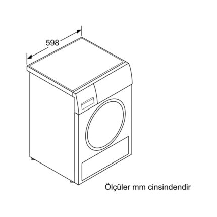 Bosch WQG241A0TR 9 kg Isı Pompalı Kurutma Makinesi - Görsel 4