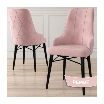 Canisa Concept Kar Serisi, Mdf 80X132 Açılabilir Masa Takımı, Siyah Mermer Desen Masa, 4 Sandalye 1 Bench - Görsel 3