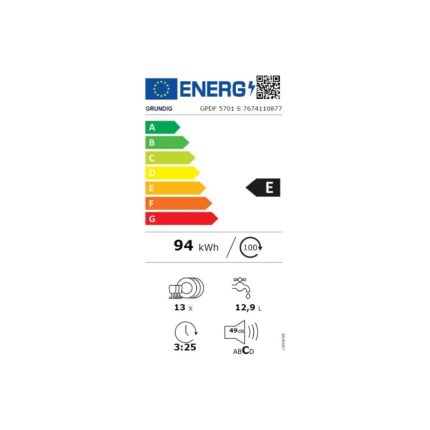 Grundig Gpdf 5701 S 5 Programlı Bulaşık Makinesi - Görsel 5