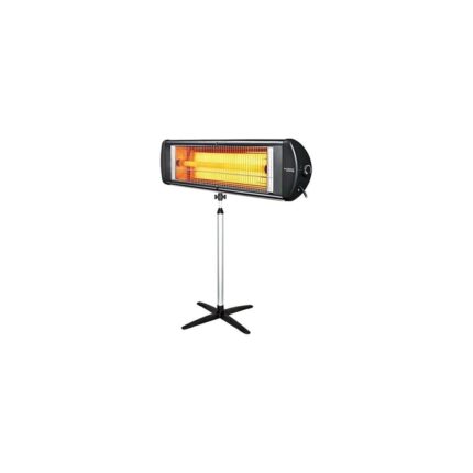 Kumtel 2500W Ecoplus Ayaklı Infrared Siyah Ufo Soba Ayak Hediyeli (Kaliteli Ayak Dahil)