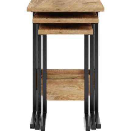 Ceramical ZG3 Metal Ayaklı 3'lü Zigon Sehpa - Çam - Görsel 5
