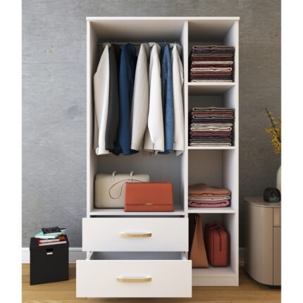 Metalia Gm 851 Home Aynalı 3 Kapı 2 Çekmeceli Gardırop - Görsel 3