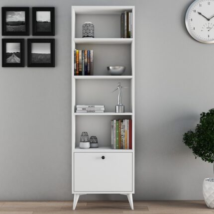 Ferniso Art Ofis Çocuk Çalışma Odası Salon Kitaplık Kapaklı Kitap Dosya Rafı - Görsel 3
