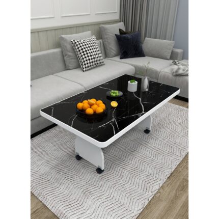 İnci Home Tekerlekli Orta Sehpa Tekerlekli Masa - Görsel 3