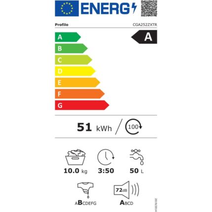 Profilo CGA252ZXTR A Enerji Sınıfı 10 kg 1200 Devir Çamaşır Makinesi - Görsel 4