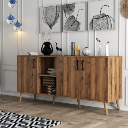 Mezza Exxen Ahşap Ayaklı Modern Konsol 1622 - Görsel 3
