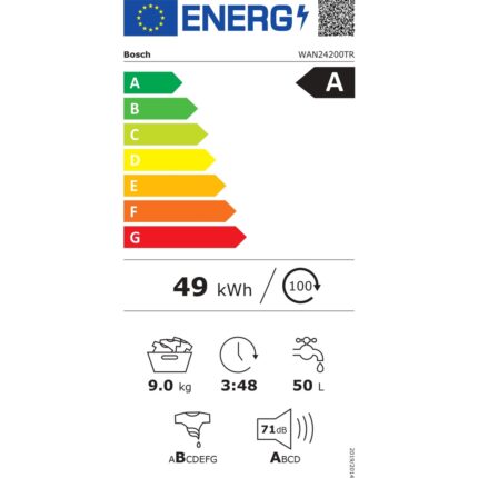 Bosch WAN24200TR 9 kg 1200 Devir Çamaşır Makinesi - Görsel 5