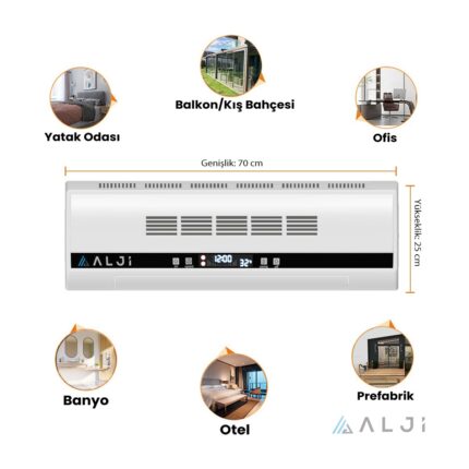 Alji 2500 W Süper Sessiz Ptc Seramik Isıtıcı - Görsel 3