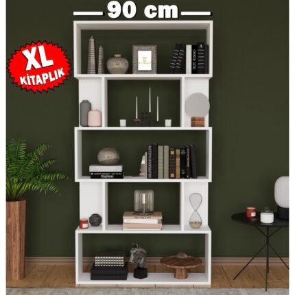 Remaks XL 6 Raflı Kitaplık Beyaz