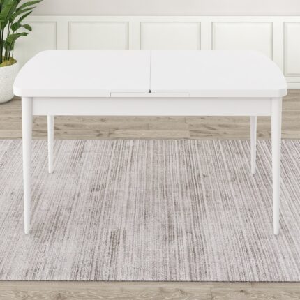 Canisa Nix Serisi Açılabilir 70X114 Beyaz Mutfak Masası Takımı ve 4 Sandalye - Görsel 4