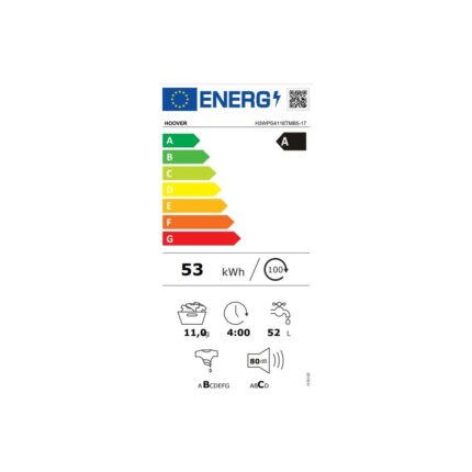 Hoover H3WPS4116TMB5-17 11 kg 1400 Devir Wi-Fi  Bağlantılı Çamaşır Makinesi - Görsel 5