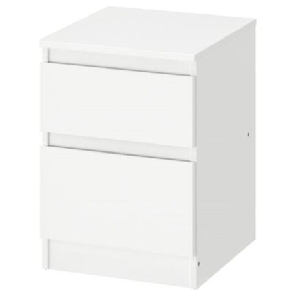 IKEA 2 Çekmeceli Şifonyer, Kullen Beyaz Renk 35X49 cm Komodin - Görsel 2