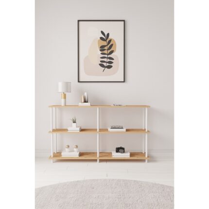 Mobitopya Çevir Kur 150 cm Raflı Konsol Atlantik Çam Bd