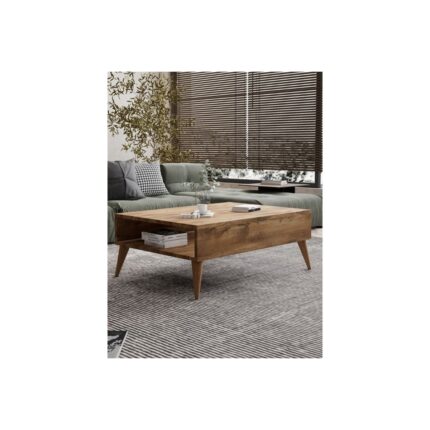 Regisan Orta Sehpa Masa Salon Sehpası Lüx Model 90X50X33 Atlantik Çam