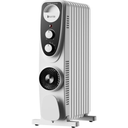 Dijitsu 11 Dilim Beyaz Turbo Fanlı Yağlı Radyatör 2700W Sessiz Çalışma ve 3 Isı Ayarı - Görsel 2