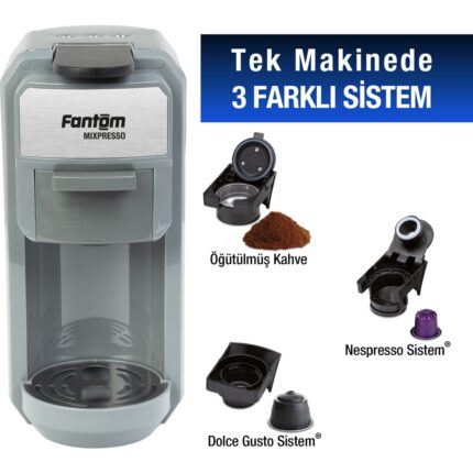 Fantom Mıxpresso Ks 1450 Mısscoffee Hediyeli Kutu Antrasit - Görsel 3