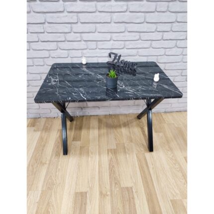 Bambeds Mobilya 60X120 (Tekmasa) Masa Siyah Mermer Desen - Görsel 3
