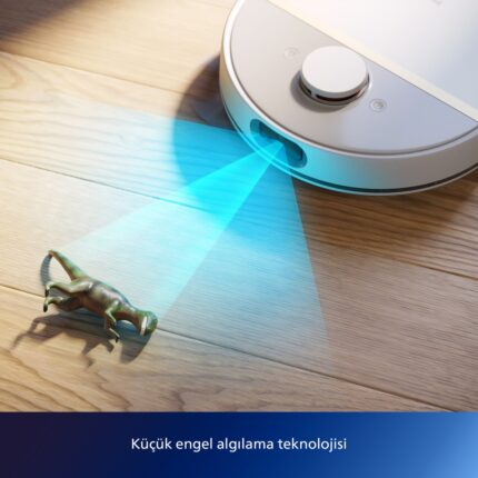 Philips XU7000/02 7000 Serisi HomeRun Aqua Islak Kuru Robot Süpürge, Sarj İstasyonlu, İpek Beyaz ve Altın Sarısı, - Görsel 5