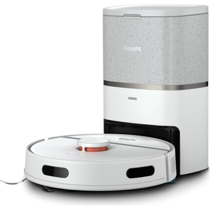Philips XU3110/02 3100 Serisi HomeRun Aqua Islak Kuru Temizlik Robotu, Otomatik Boşaltma İstasyonlu, HomeRun, Açık Renk & Beluga Metalik,