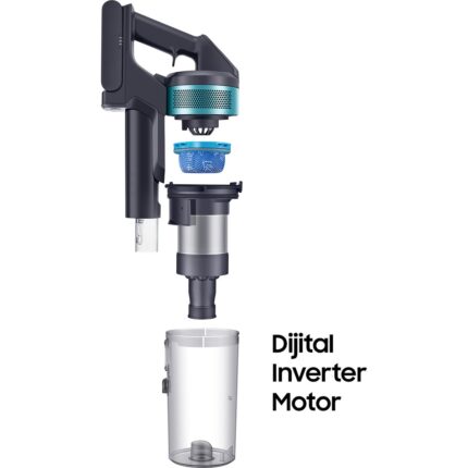 Samsung VS15A6031R1 Jet 60 Şarjlı Dikey Süpürge, 150W Emiş Gücü, Dijital Invertör Motor - Görsel 5