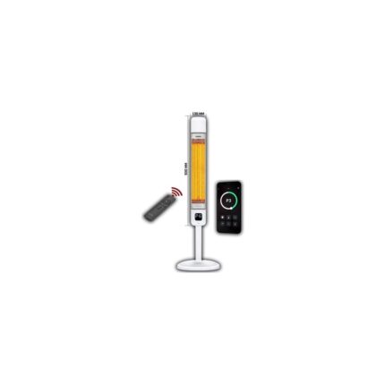 Luxeva Smart-Fr Akıllı Karbon Infrared Ayaklı Isıtıcı IP55 Su Geçirmezlik 2500W