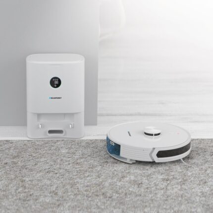 Blaupunkt S40 Robomaster Çöp Istasyonlu Akıllı Robot Süpürge Beyaz - Görsel 2