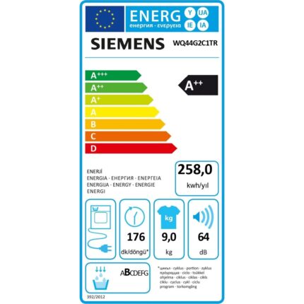 Siemens WQ44G2C1TR 9 kg Çamaşır Kurutma Makinesi - Görsel 4