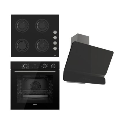 Ferre Steamart&fryart Serisi Buharlı Pişirme Siyah Set (CS205 + XE64CS +D080 )