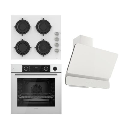 Ferre Steamart&fryart Serisi Buharlı Pişirme Beyaz Set (CS206 + XE64CB +D081 )