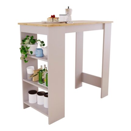 Bimossa L1120 Serina Bar Masası Sepet-Kumtaşı - Görsel 4