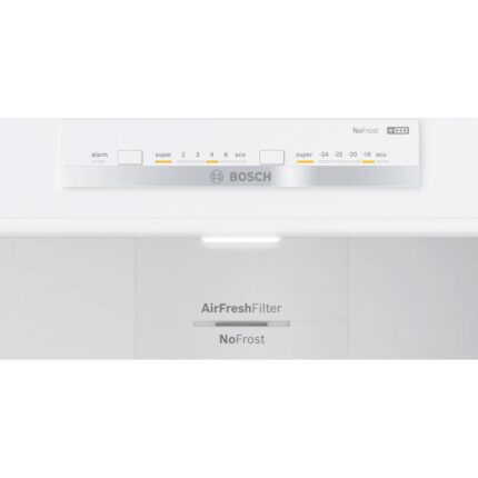 Bosch KGN55VWE0N Beyaz Alttan Donduruculu Buzdolabı 375 lt E Enerji Sınıfı 186X70 cm - Görsel 3